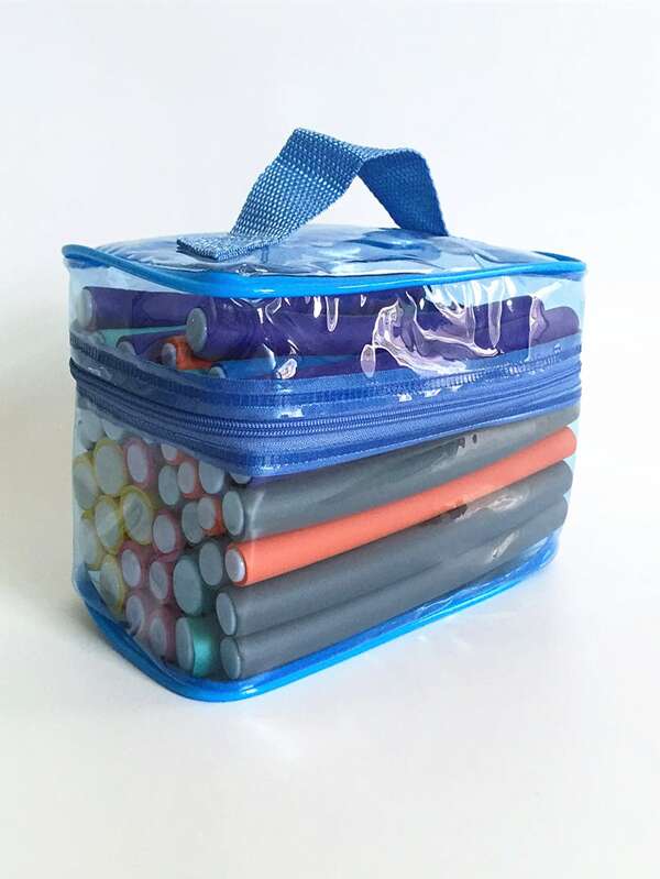 Beauty Salon Without Thermal Elastic Hair Curler 42 Pieces 7 Inches Elastic Curling Iron Is Suitable For The Short-Long Hair Soft Foam