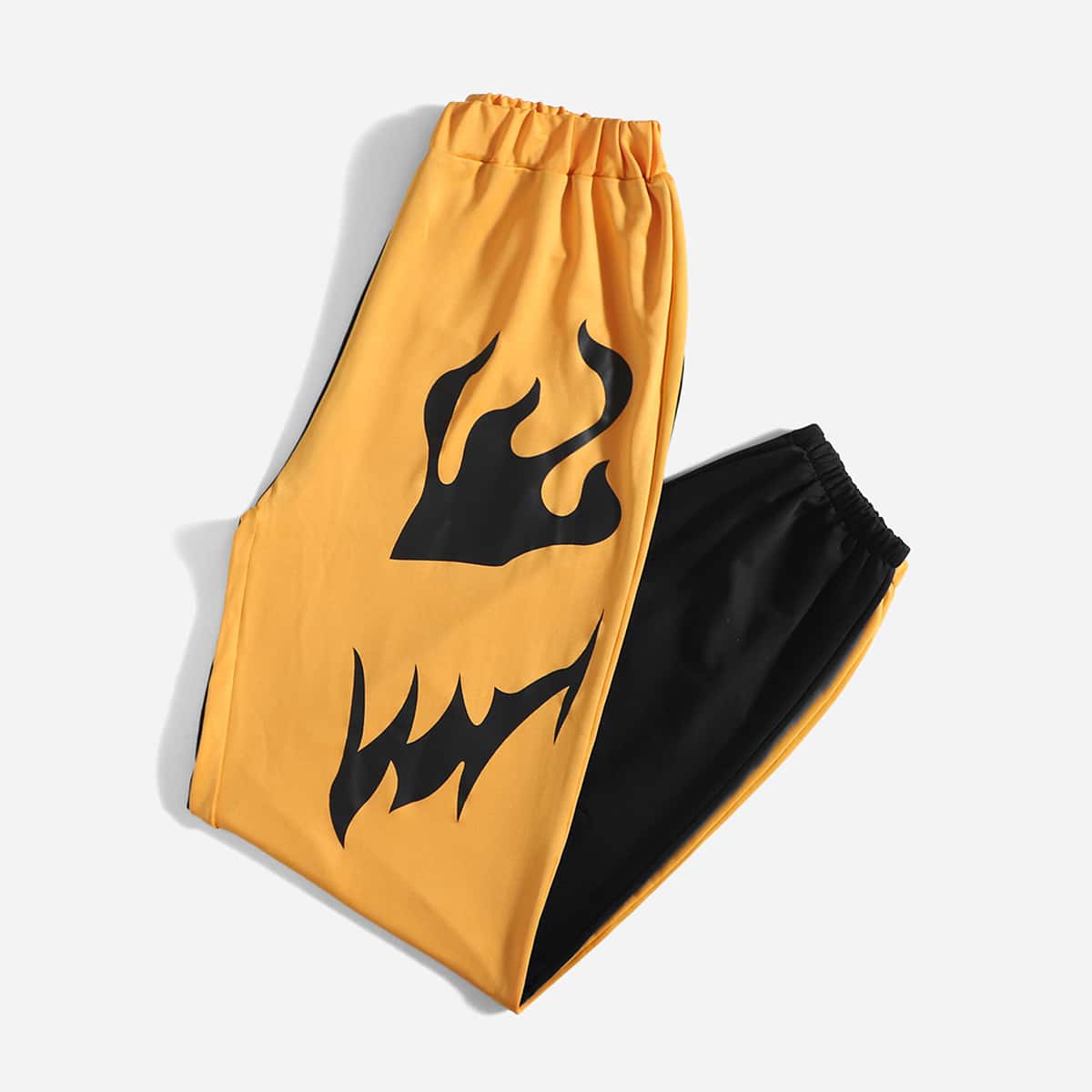 

Halloween Graphic Colorblock Sweatpants, Multicolor