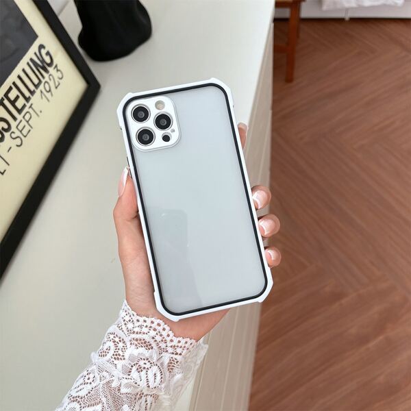 

Contrast Frame Phone Case, Black and white