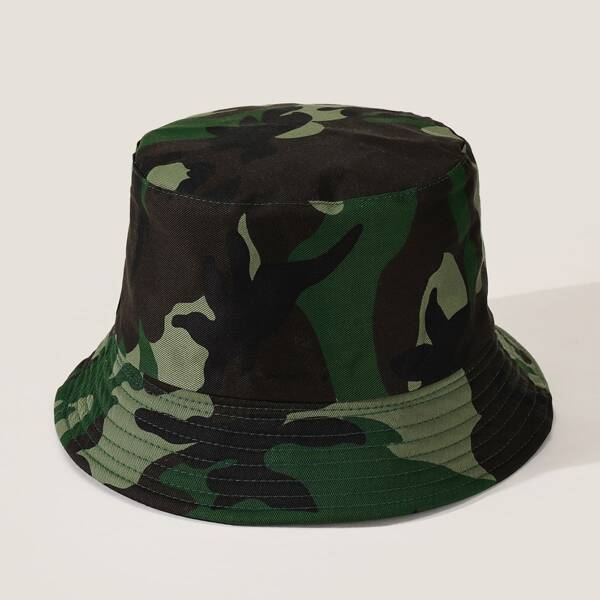 

Camo Print Bucket Hat, Army green