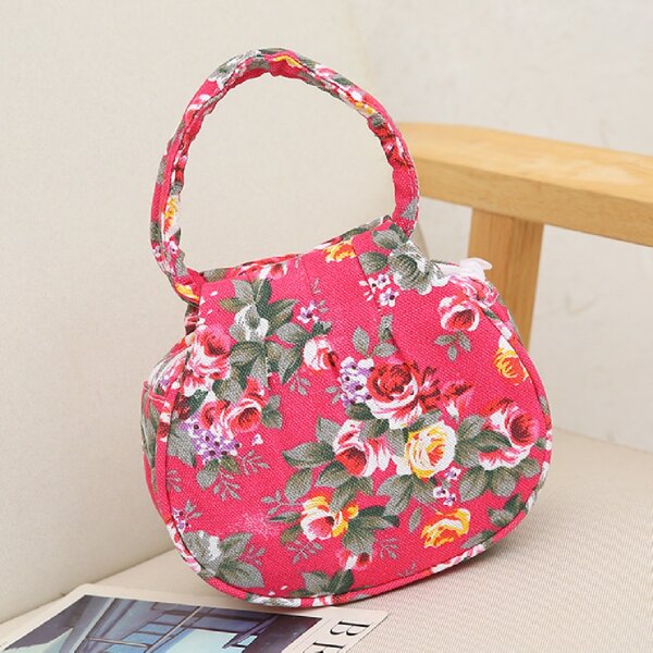 

Floral Pattern Circle Bag, Multicolor