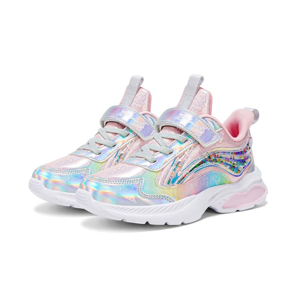 

Girls Reflective Detail Graphic Running Shoes, Multicolor