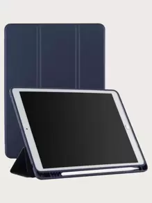 带笔槽的防震平板电脑保护套，兼容 iPad Mini 4/5/6/9.7/10.2/10.5、iPad Air 4/5、iPad 10th/10.9、iPad Pro 11 英寸 (M2)/Air 13 英寸 (M2)/Pro 11 英寸 (M4)/Pro 12.9 英寸 (M4) 2024 - 寶藍色 - 查看 1