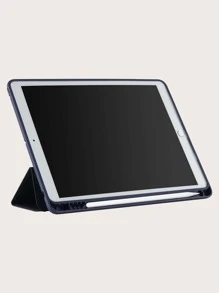 带笔槽的防震平板电脑保护套，兼容 iPad Mini 4/5/6/9.7/10.2/10.5、iPad Air 4/5、iPad 10th/10.9、iPad Pro 11 英寸 (M2)/Air 13 英寸 (M2)/Pro 11 英寸 (M4)/Pro 12.9 英寸 (M4) 2024 - 寶藍色 - 查看 3
