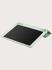 带防摔带和触控笔支架的平板电脑保护套，适用于 iPad Mini 4/5/6/9.7/10.2/10.5/Air4/Air5/10th/10.9/Pro11 英寸/Air11 (M2)/Air13 (M2)/Pro11 (M4)/Pro11 (M4) 2024 12.9 英寸 - 綠色 - 查看 3