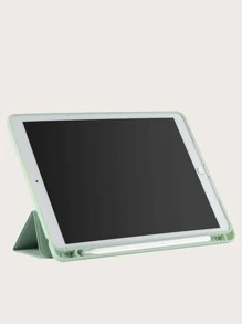 带防摔带和触控笔支架的平板电脑保护套，适用于 iPad Mini 4/5/6/9.7/10.2/10.5/Air4/Air5/10th/10.9/Pro11 英寸/Air11 (M2)/Air13 (M2)/Pro11 (M4)/Pro11 (M4) 2024 12.9 英寸 - 綠色 - 查看 4