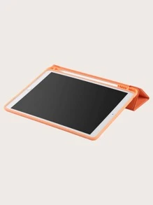 带笔槽的平板电脑防摔保护套，兼容 iPad Mini 4/5/6、iPad 9.7/10.2/10.5、iPad Air 4/Air 5/10th/10.9、iPad Pro 11 英寸/Air 11 (M2)/Air 13 (M2)/Pro 11 (M4)/Pro 11 (M4) 2024 12.9 英寸 - 珊瑚橙 - 查看 2