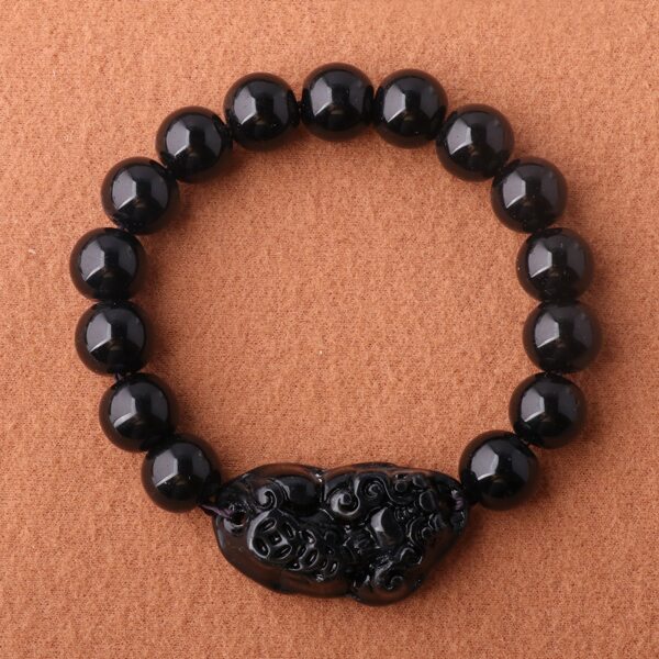 

Animal Decor Beaded Bracelet, Black