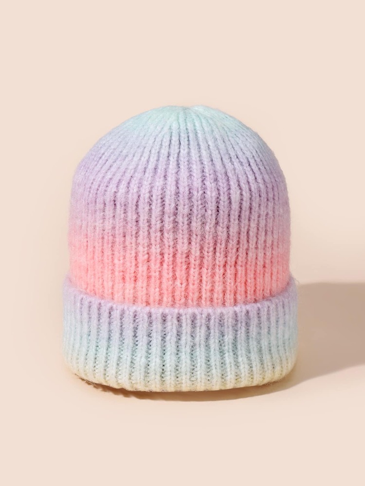 Beanie dệt kim đầy màu sắc - Nhiều màu - Xem 4