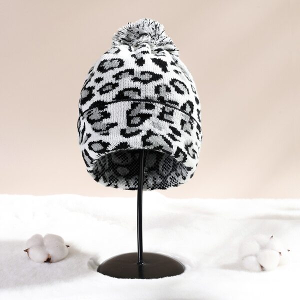 

Leopard Print Beanie, Multicolor