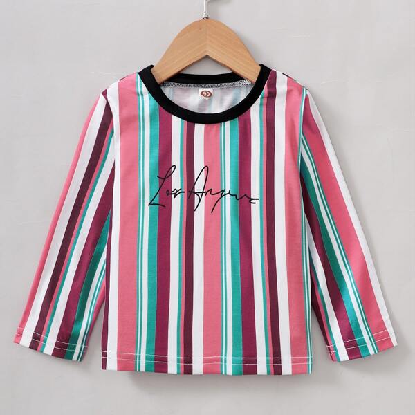 

Toddler Boys Vertical Striped Tee, Multicolor