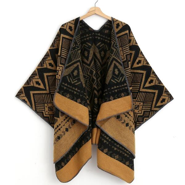 

Geometric Print Shawl Scarf, Multicolor