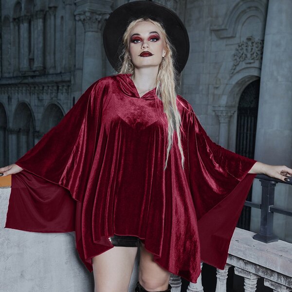 Plus Halloween Cover Up, Burgundy
