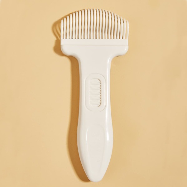 

1pc Plain Pet Hair Comb, White