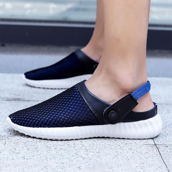 

Men Two Tone Slingback Sandals, Blue