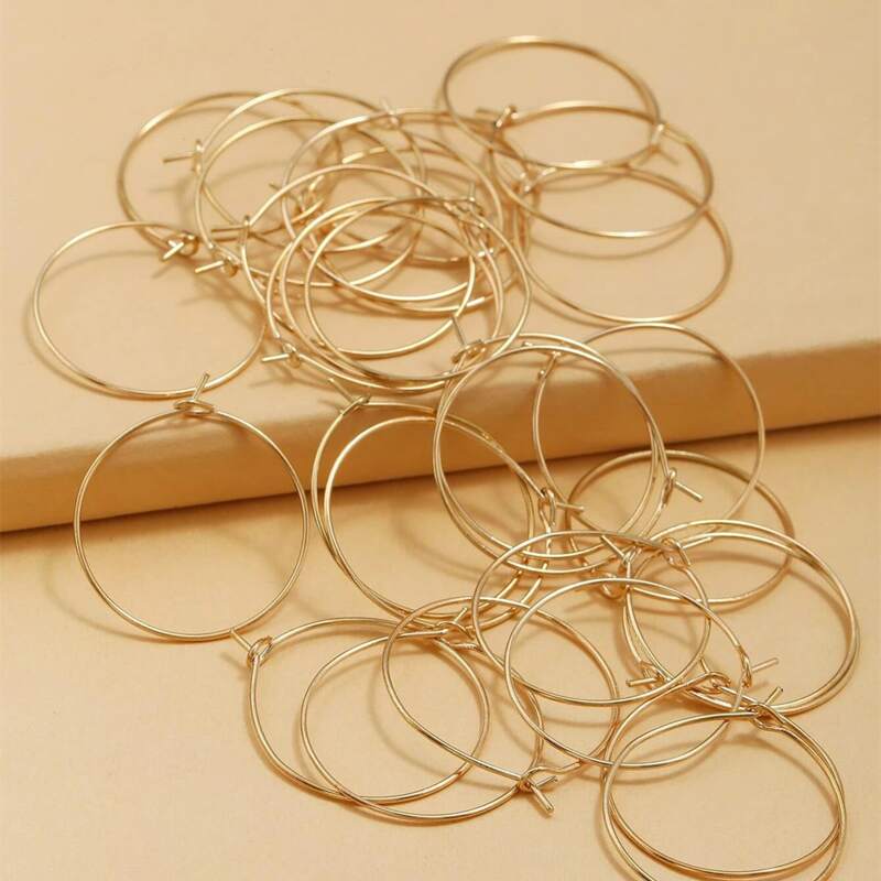 30pcs Ring DIY Jewelry Accessory, Gold