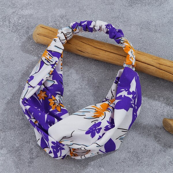

Flower Print Hair Band, Multicolor