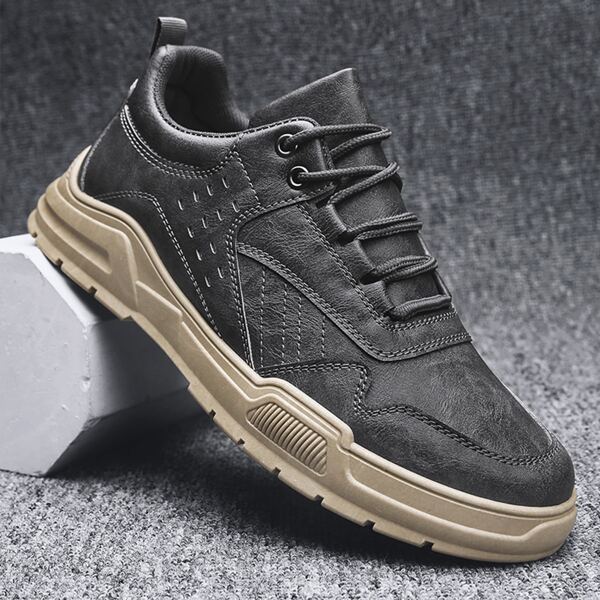 

Men Lace-up Front Sneakers, Grey