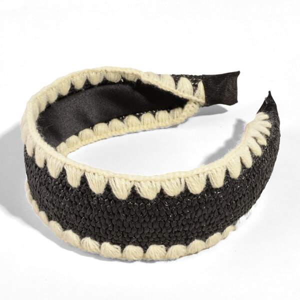 

Woven Design Wide Headband, Multicolor