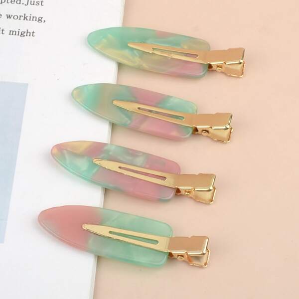 

4pcs Alligator Hair Clip, Multicolor