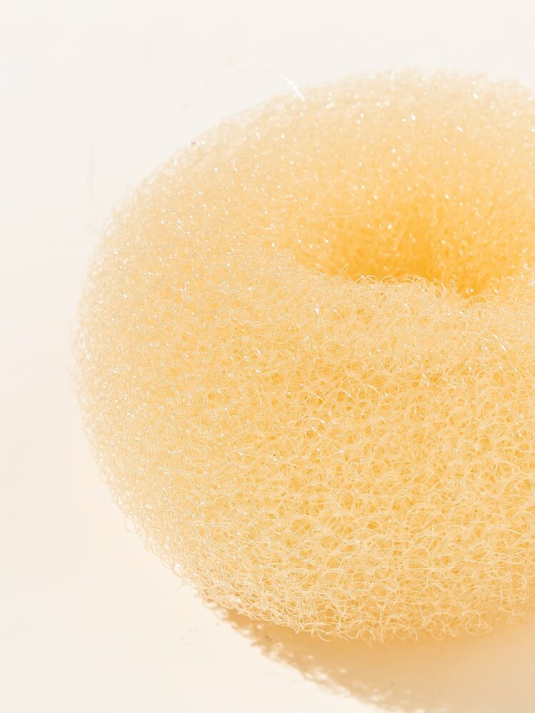 3pcs Solid Hair Ties For Daily Use For Women Hairstyles Casual Ponytail Holders Hair Elastics Hair Rubber Bands Scrunchies Hair Rope Elastic Hair Tie, Hair Bobbles Hair Accessories - Yellow - View 3