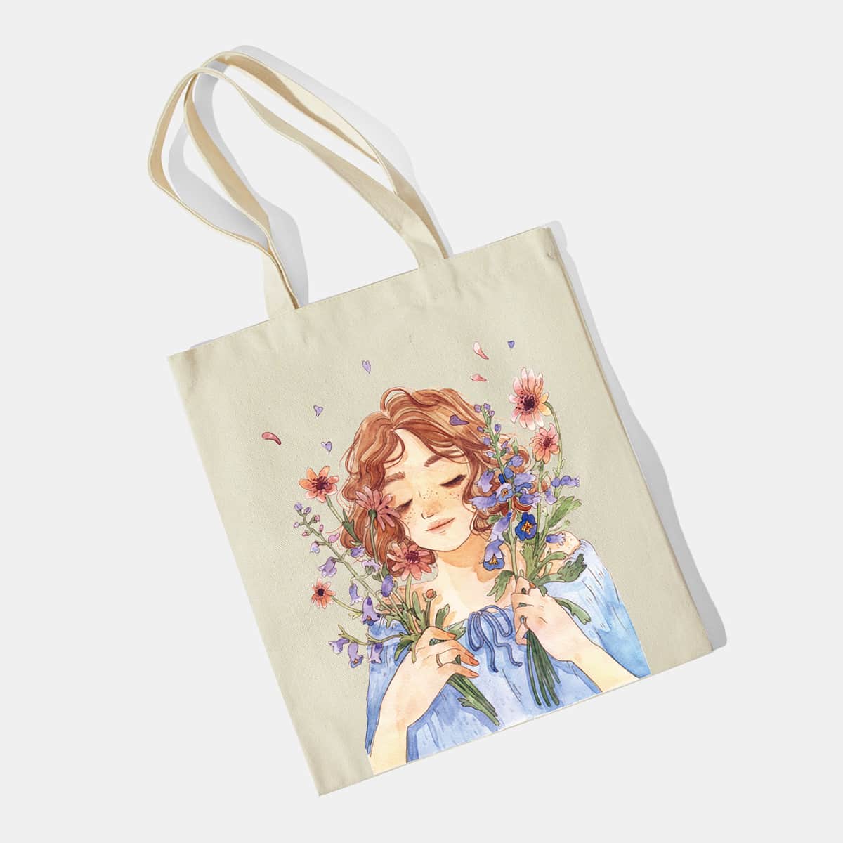 

Figure Tote Bag, Beige