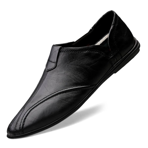 

Men Minimalist Slip On Loafers, Black