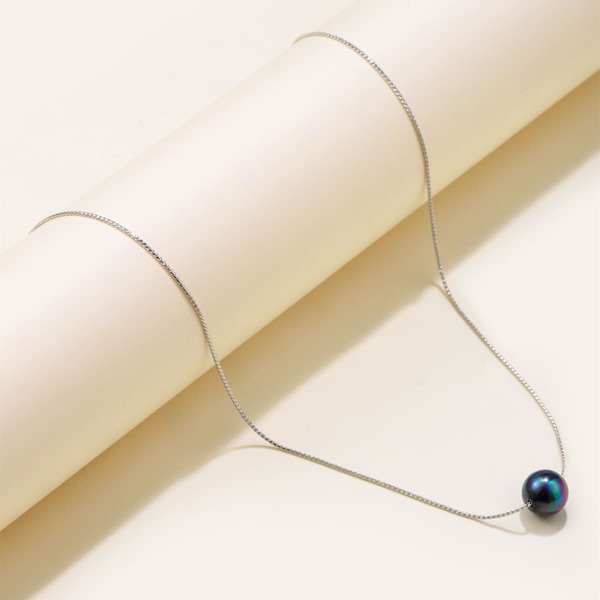 

Faux Pearl Decor Necklace, Multicolor