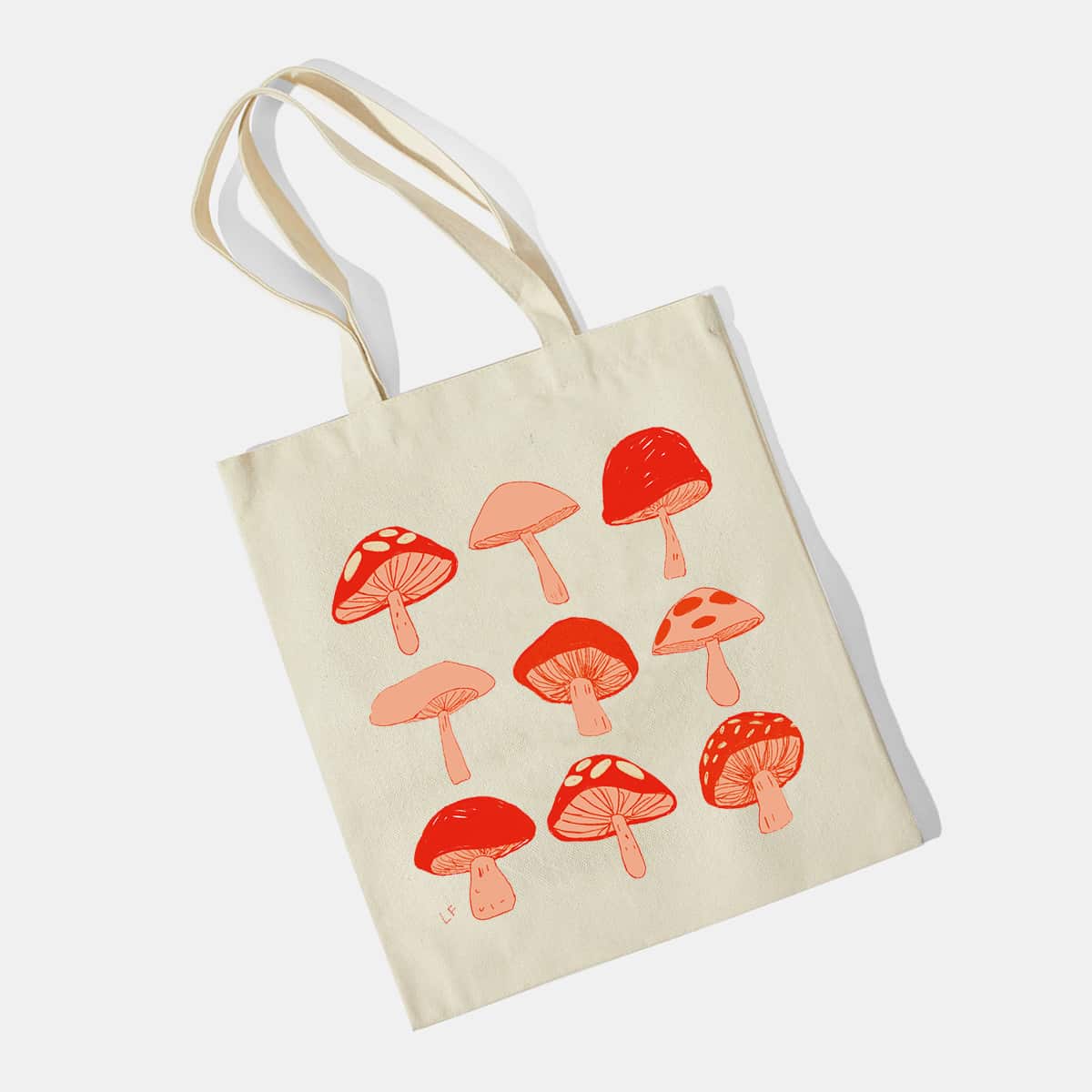 

Mushroom Tote Bag, Beige