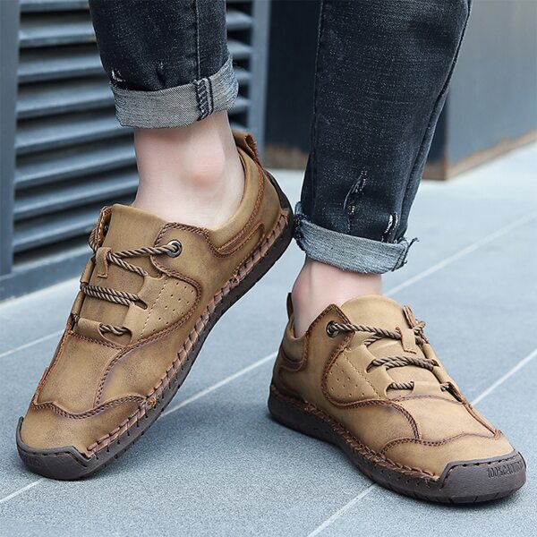 

Men Lace Up Front Dress Shoes, Khaki