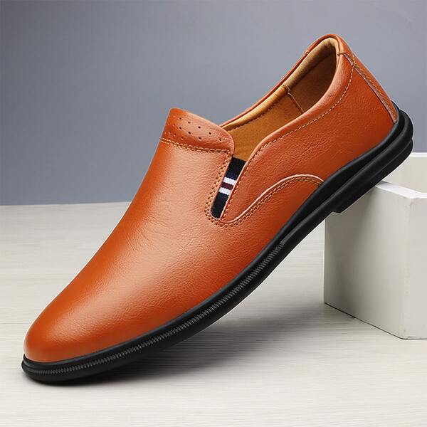 

Men Minimalist Loafers, Brown
