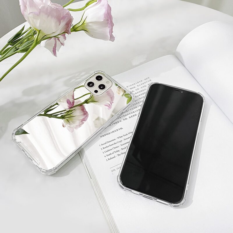 Mirror Phone Case, Silver