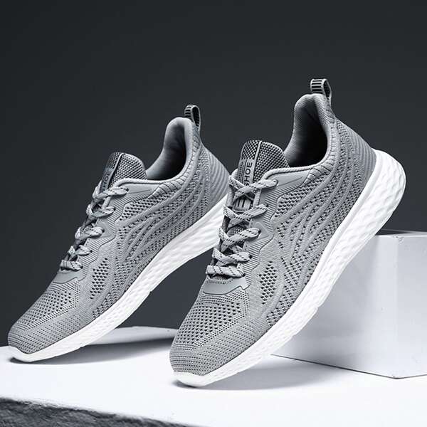 

Men Letter Tape Decor Sneakers, Grey