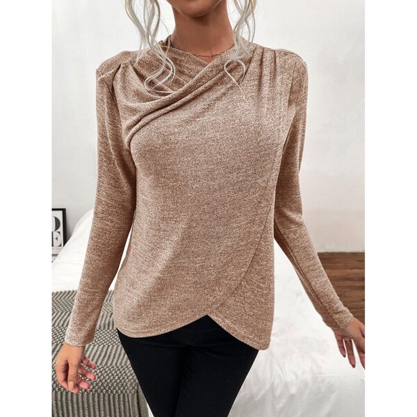 

Space Dye Cross Tee, Apricot