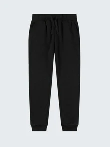 Tween Boys' Comfortable Leisure Sports Pants - Black - View 1