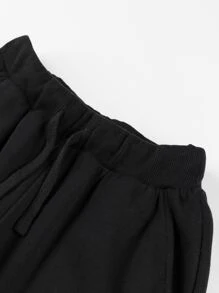 Tween Boys' Comfortable Leisure Sports Pants - Black - View 5