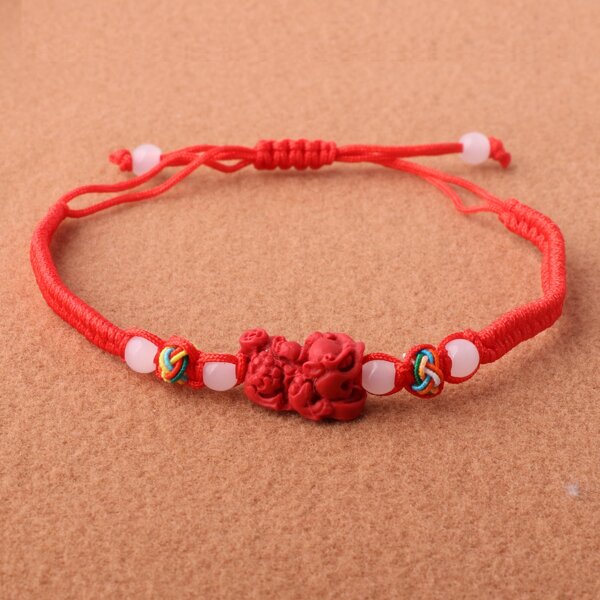 

Animal Decor Bracelet, Red
