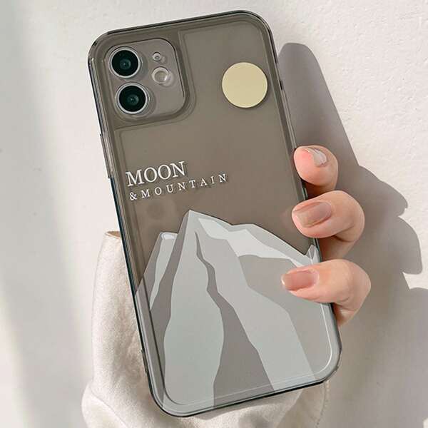 

Moon & Mountains Painted Phone Case, Multicolor