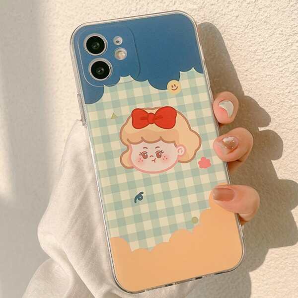 

Girl Painted Phone Case, Multicolor