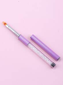 Nail Drawing Pen ,1PC Nail Art Pen Brush,Nail Design Brush,Painting Drawing Nail Tools,For Home Use and Professional Nail Salon - Mauve Purple - View 1