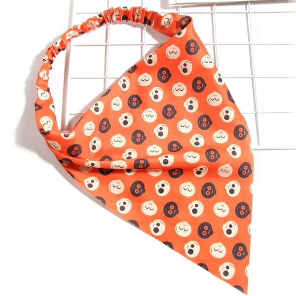 

Skull Print Hair Band, Multicolor