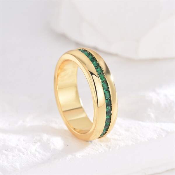

18K Gold Plated Zircon Decor Ring