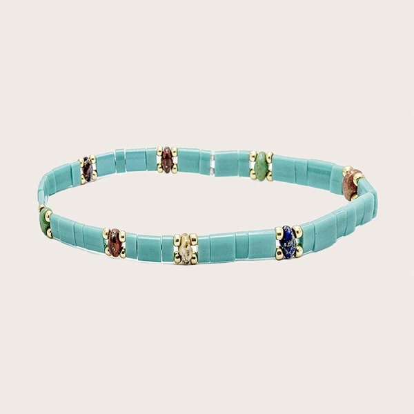 

Geometric Decor Bracelet, Multicolor