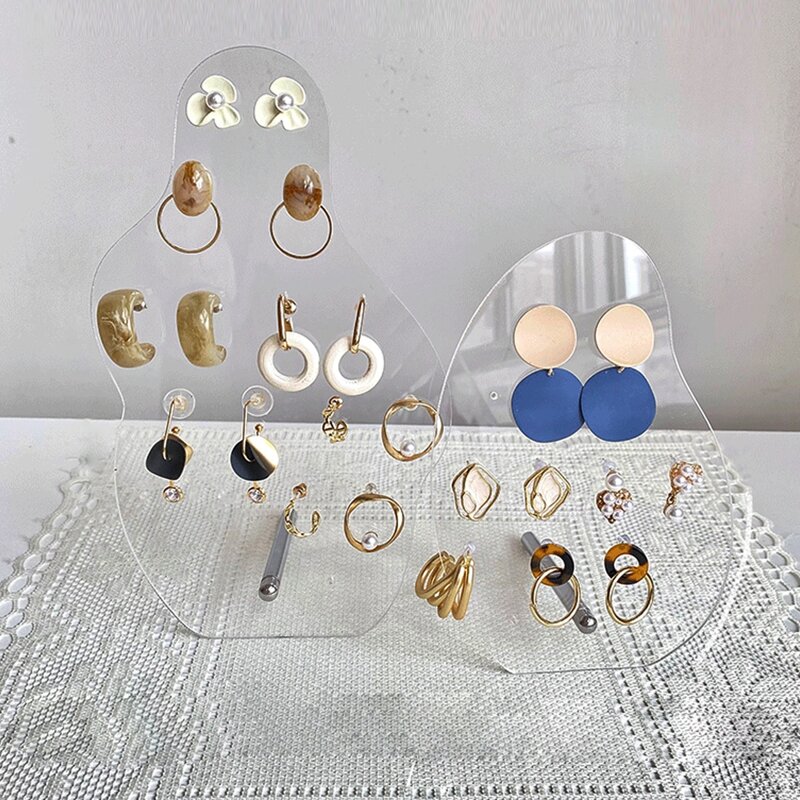 

2pcs Earring Display Rack, Clear