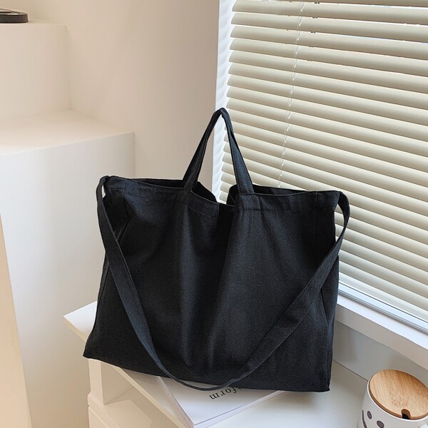 

Large Capacity Top Handle Bag, Black