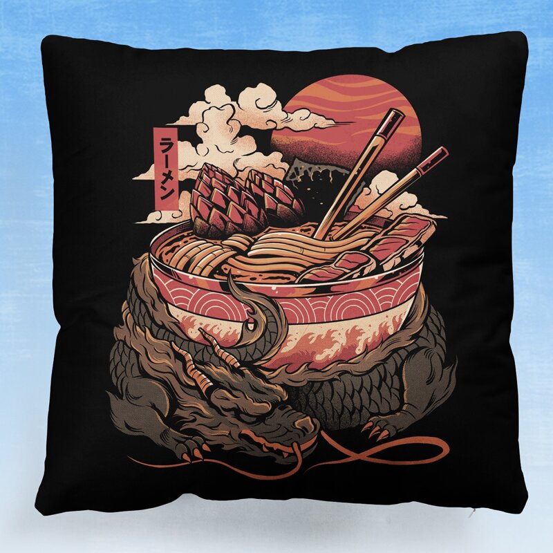 

Food Pattern Cushion Cover Without Filler, Multicolor