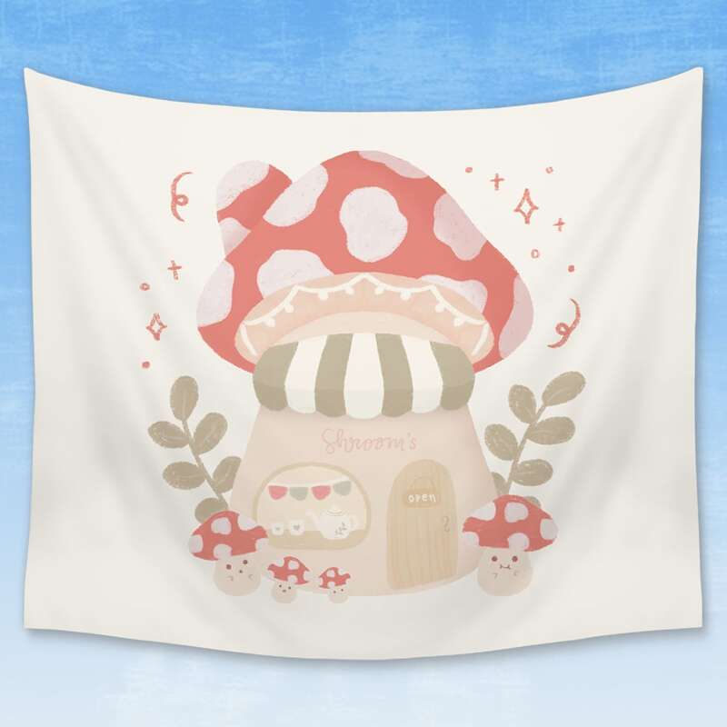 

Mushroom Print Tapestry, Multicolor