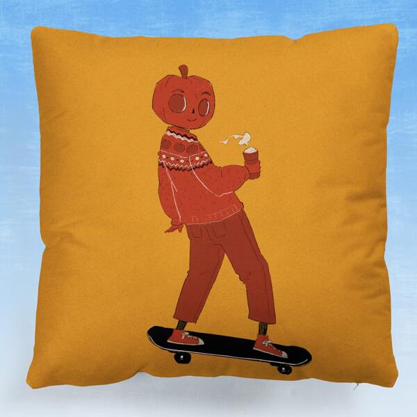 

Figure Graphic Cushion Cover Without Filler, Multicolor