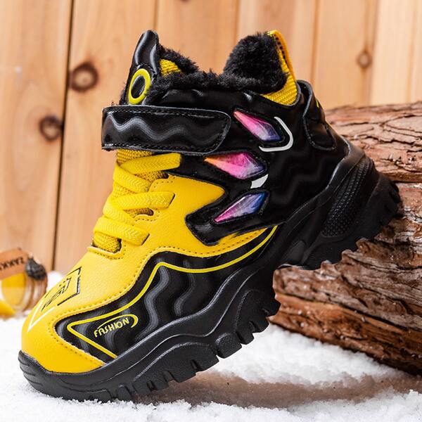 

Boys Colorblock Velcro Strap Sneakers, Multicolor