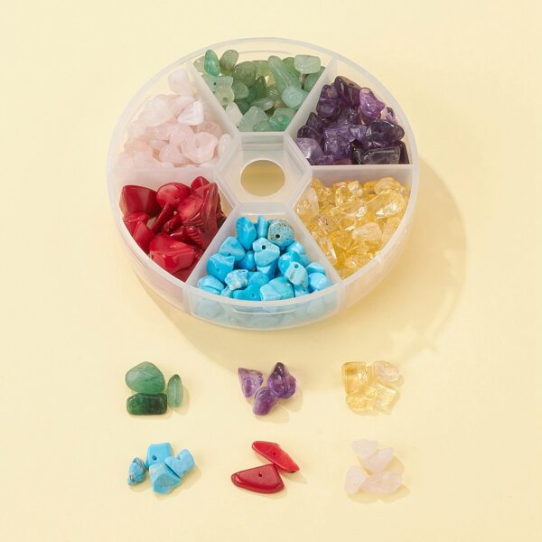 

1box Irregular Stone DIY Jewelry Accessories, Multicolor
